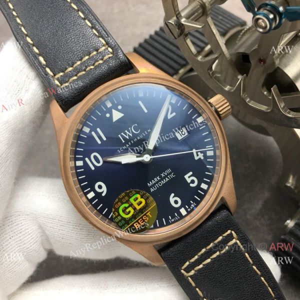 Super Clone IWC Big Pilots Spitfire Bronze Watch Blue Dial Super Clone IWC Big Pilots Spitfire Bronze Watch Blue Dial