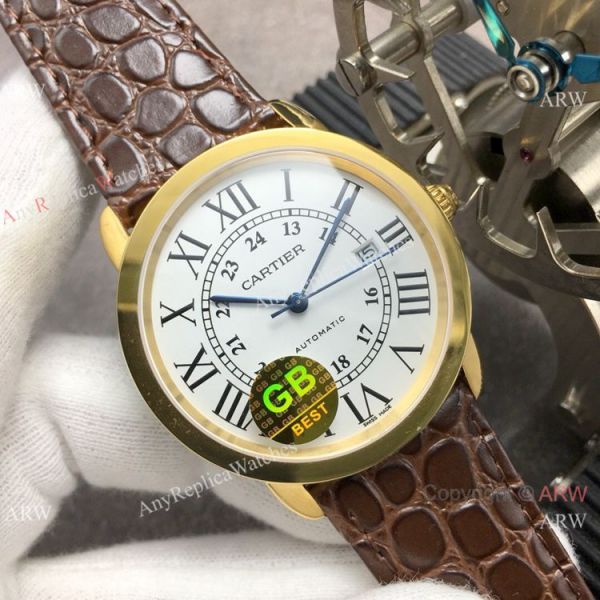 (GB)Swiss Copy Cartier Ronde Solo De Watch Yellow Gold (GB)Swiss Copy Cartier Ronde Solo De Watch Yellow Gold