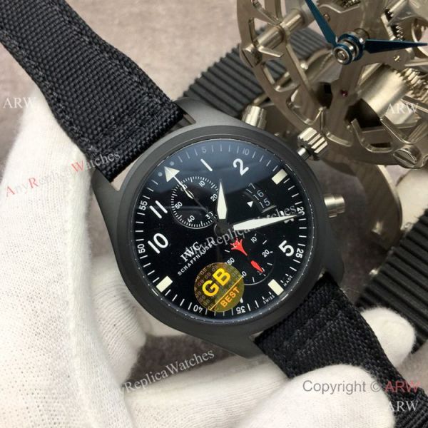 (GB) Swiss Replica IWC Pilots Top Gun IW388001 Watch 7750 Movement (GB) Swiss Replica IWC Pilots Top Gun IW388001 Watch 7750 Movement