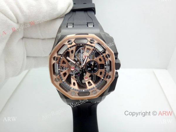 New Audemars Piguet Royal Oak Offshore Limited Edition Watch Rose Gold Bezel New Audemars Piguet Royal Oak Offshore Limited Edition Watch Rose Gold Bezel