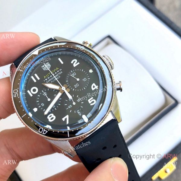 Copy Tag Heuer Autavia Flyback Chronograph Watches Orange Rubber Strap Copy Tag Heuer Autavia Flyback Chronograph Watches Orange Rubber Strap