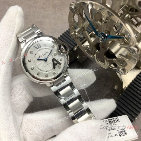 V6 Factory Cartier Ballon Bleu De 33mm Replica Watch Stainless Steel V6 Factory Cartier Ballon Bleu De 33mm Replica Watch Stainless Steel