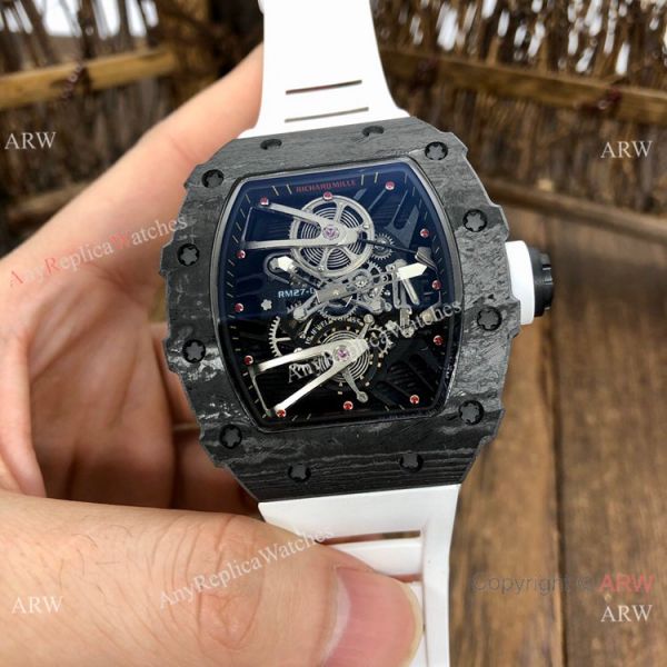 Swiss Quality Richard Mille Rm27-02 Copy Watches Carbon Green Rubber Strap Swiss Quality Richard Mille Rm27-02 Copy Watches Carbon Green Rubber Strap