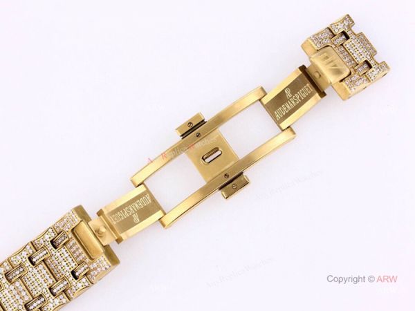 Fake Audemars Piguet Royal Oak Quartz Chronograph Blue Dial All Gold AP Watch Fake Audemars Piguet Royal Oak Quartz Chronograph Blue Dial All Gold AP Watch