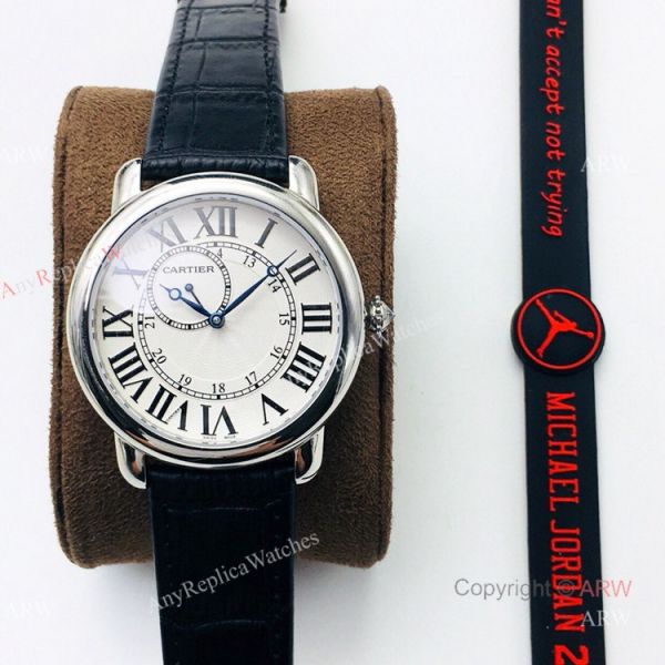 (EGF) New Replica Ronde De Cartier Stainless Steel White Dial Diamond Watches (EGF) New Replica Ronde De Cartier Stainless Steel White Dial Diamond Watches