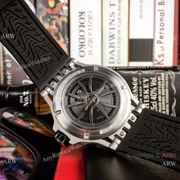 Fake Roger Dubuis Excalibur Lamborghini Huracan Watches Titanium Blue Rubber Band 46mm Fake Roger Dubuis Excalibur Lamborghini Huracan Watches Titanium Blue Rubber Band 46mm