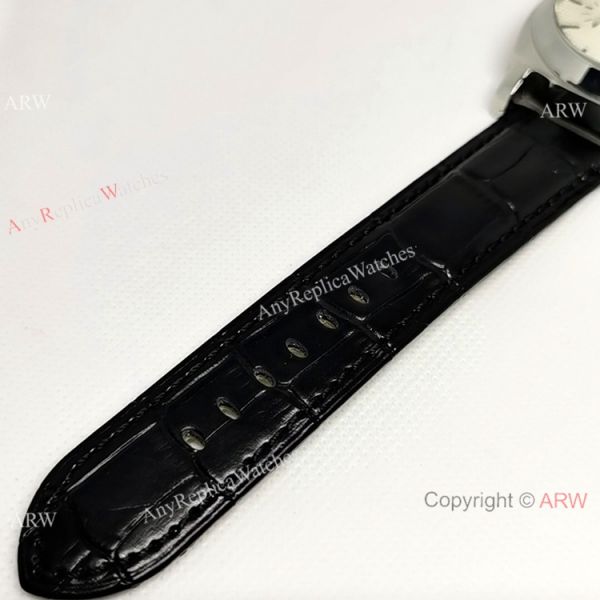 Fake Officine Luminor Power Reserve Watch White Dial Black Leather Band Fake Officine Luminor Power Reserve Watch White Dial Black Leather Band