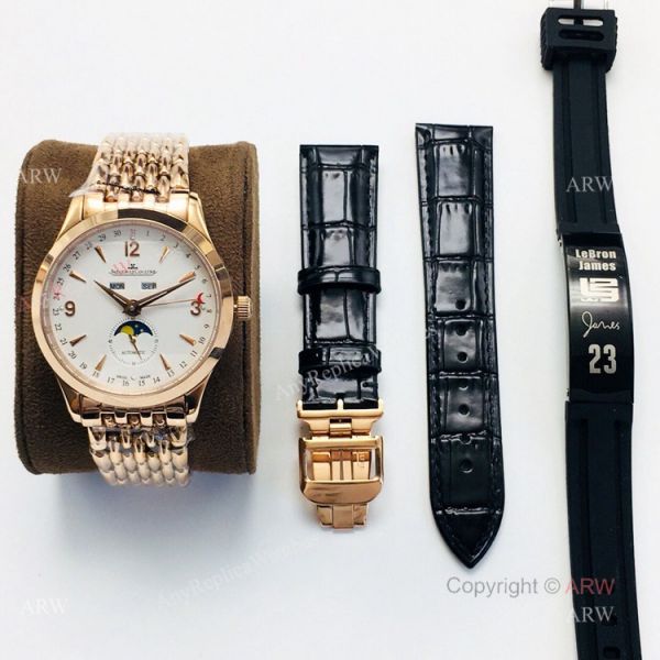 (JLF) New Replica Jaeger-Lecoultre Moonphase Rose Gold Automatic Watch 40mm (JLF) New Replica Jaeger-Lecoultre Moonphase Rose Gold Automatic Watch 40mm