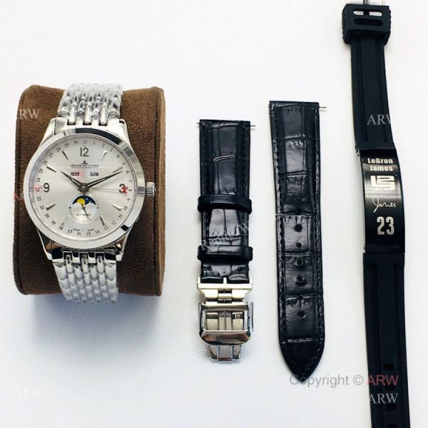 (JLF) Swiss Copy Jaeger-Lecoultre Moonphase Silver Dial Watch For Men (JLF) Swiss Copy Jaeger-Lecoultre Moonphase Silver Dial Watch For Men