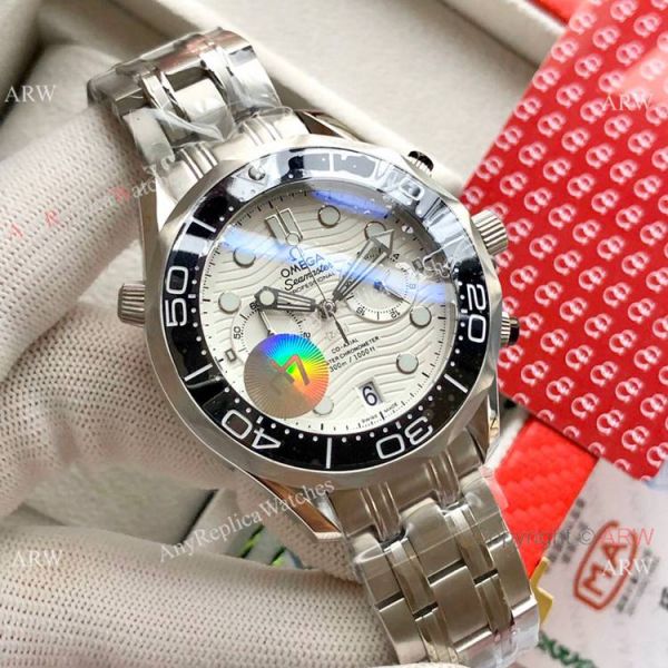 Copy Omega Seamaster 300M Chronograph Watch Stainless Steel White Dial Copy Omega Seamaster 300M Chronograph Watch Stainless Steel White Dial