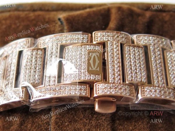 (TW) Swiss Quality Replica Cartier Ballon Bleu Rose Gold Diamond Watches (TW) Swiss Quality Replica Cartier Ballon Bleu Rose Gold Diamond Watches