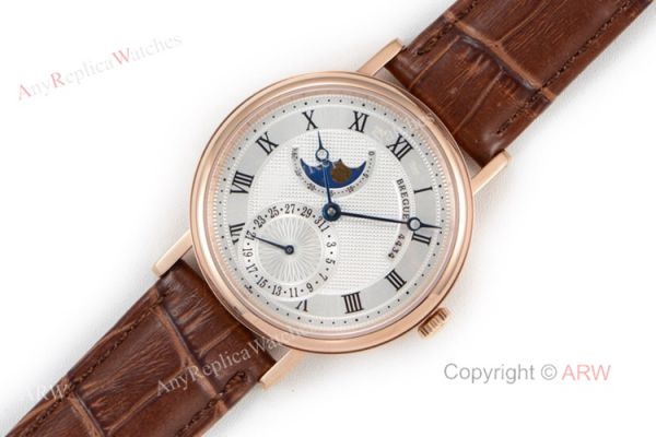 High-End Replica Breguet Classique Rose Gold Bezel Moonphase Watch For Men High-End Replica Breguet Classique Rose Gold Bezel Moonphase Watch For Men