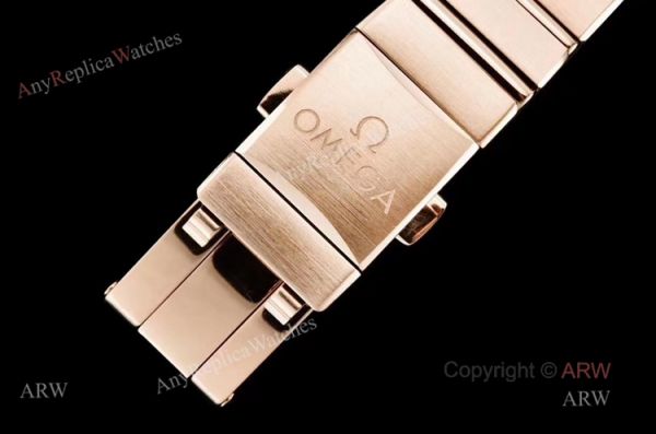 GF Factory Swiss Replica Omega Constellation Black Aventurine Dial Rose Gold Diamond Watch GF Factory Swiss Replica Omega Constellation Black Aventurine Dial Rose Gold Diamond Watch