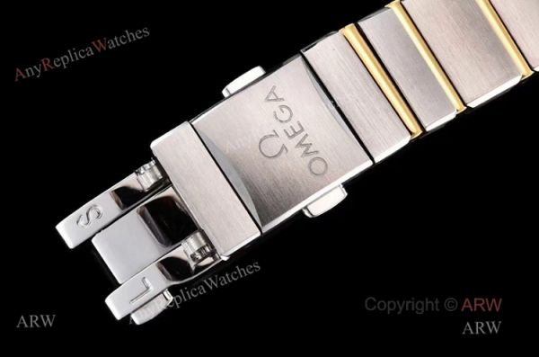 GF Factory Swiss Replica Omega Constellation Two Tone Ladies Watch With Black Aventurine Dial GF Factory Swiss Replica Omega Constellation Two Tone Ladies Watch With Black Aventurine Dial