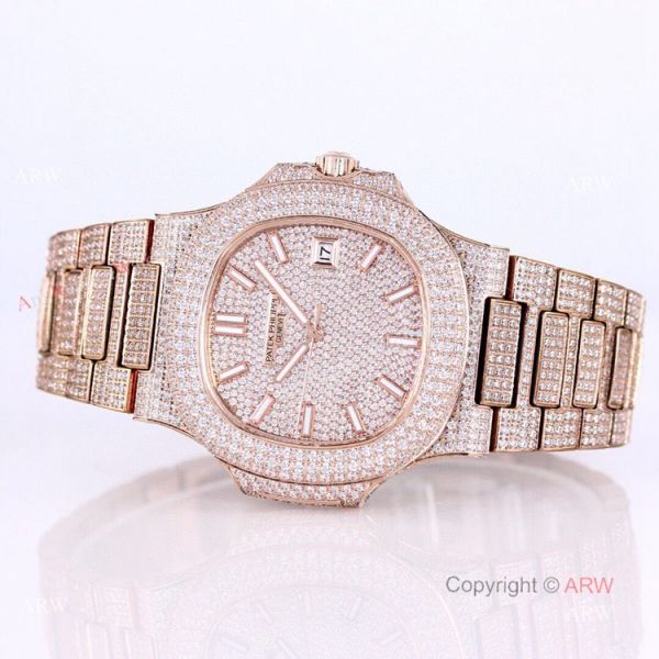 5719 Patek Philippe Nautilus Bust Down Rose Gold Replica Watch 40mm 5719 Patek Philippe Nautilus Bust Down Rose Gold Replica Watch 40mm