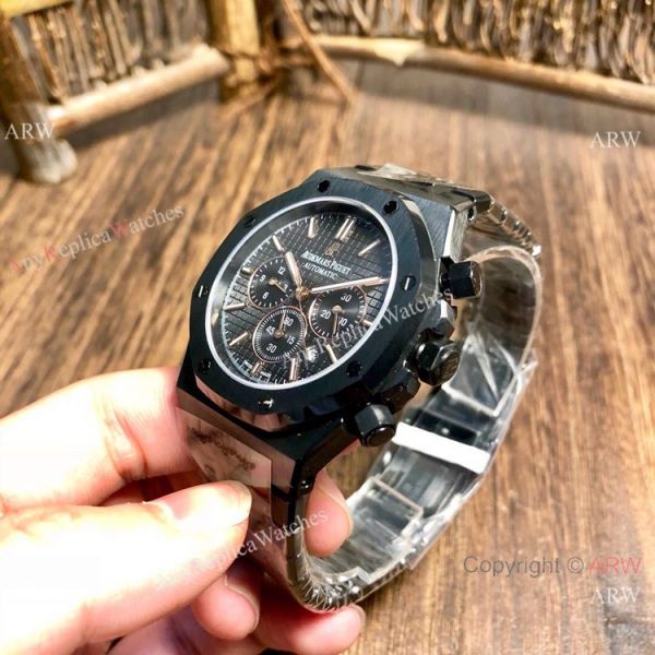 Black Steel Audemars Piguet Royal Oak Replica Watches Automatic Black Steel Audemars Piguet Royal Oak Replica Watches Automatic