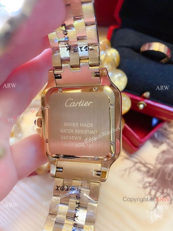 New! Replica Cartier Panthere 38mm Men Watch Yellow Gold New! Replica Cartier Panthere 38mm Men Watch Yellow Gold