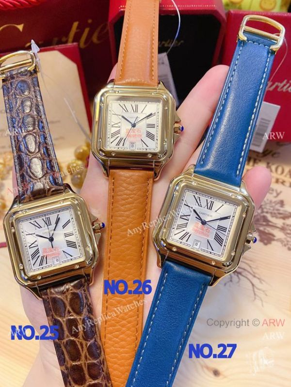 New! Fake Cartier Panthere 38mm Men Watches Gold Case New! Fake Cartier Panthere 38mm Men Watches Gold Case