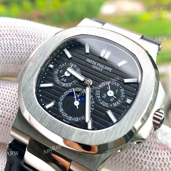 Copy Patek Philippe Nautilus White Face Annual Calendar Watch Brown Leather Strap Copy Patek Philippe Nautilus White Face Annual Calendar Watch Brown Leather Strap