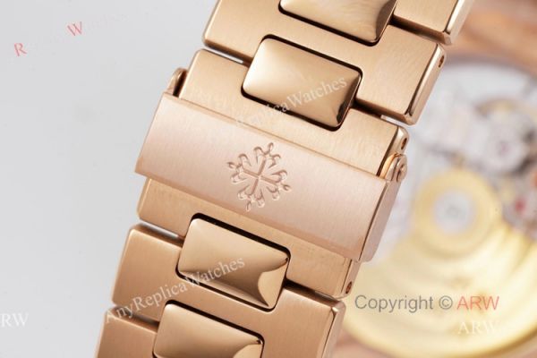 (PPF) V4 Version Swiss Replica Rose Gold Patek Philippe Nautilus Diamond Watches With Gray Dial (PPF) V4 Version Swiss Replica Rose Gold Patek Philippe Nautilus Diamond Watches With Gray Dial