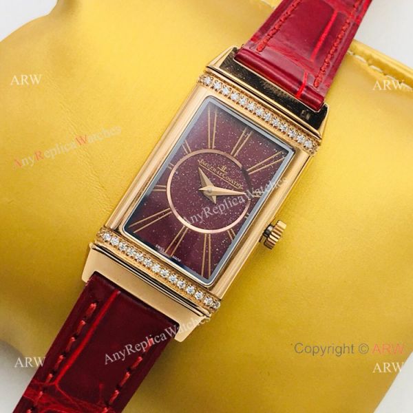 Swiss Copy Jaeger-LeCoultre Reverso One Duetto Rose Gold Diamond Watch Lady 20mm Swiss Copy Jaeger-LeCoultre Reverso One Duetto Rose Gold Diamond Watch Lady 20mm