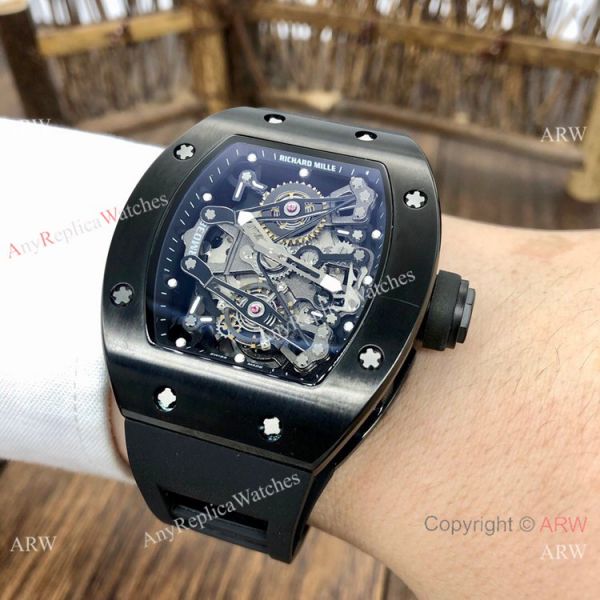 Best Replica Richard Mille RM038 Men Watches Black Steel Best Replica Richard Mille RM038 Men Watches Black Steel