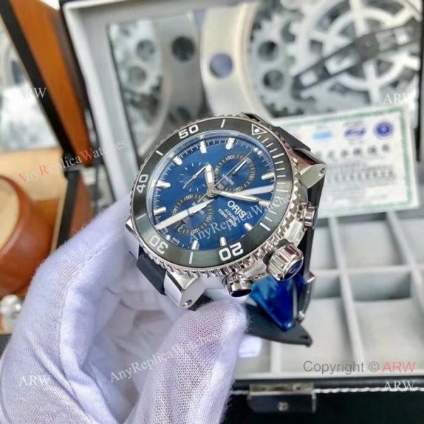 Oris Aquis Series Replica Watches Blue Chronograph Dial Oris Aquis Series Replica Watches Blue Chronograph Dial