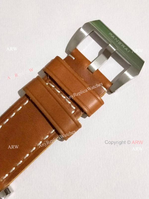 Panerai Luminor PAM 372 Replica Watch SS Brown Leather Strap Panerai Luminor PAM 372 Replica Watch SS Brown Leather Strap