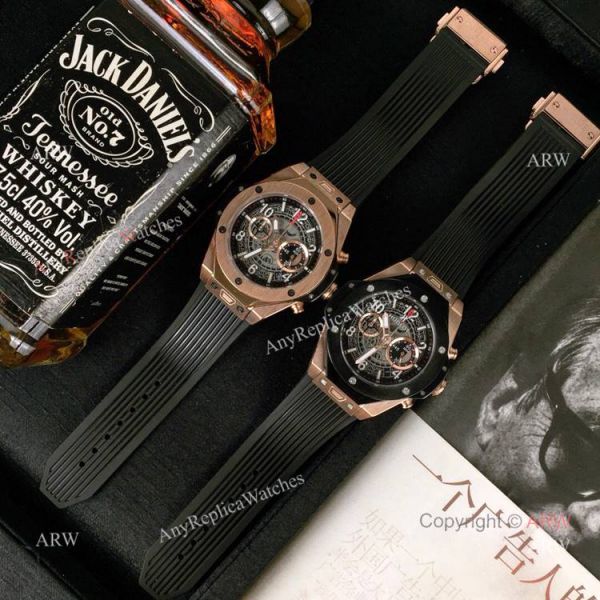 New Replica Hublot Big Bang King Unico Watch Rose Gold Case New Replica Hublot Big Bang King Unico Watch Rose Gold Case
