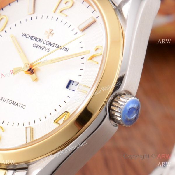 Buy Copy Vacheron Constantin Geneve Watches 2-Tone White Face Buy Copy Vacheron Constantin Geneve Watches 2-Tone White Face