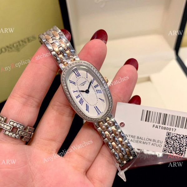 Copy Longines Equestrian Lady Watch Diamond Bezel White Roman Dial Copy Longines Equestrian Lady Watch Diamond Bezel White Roman Dial