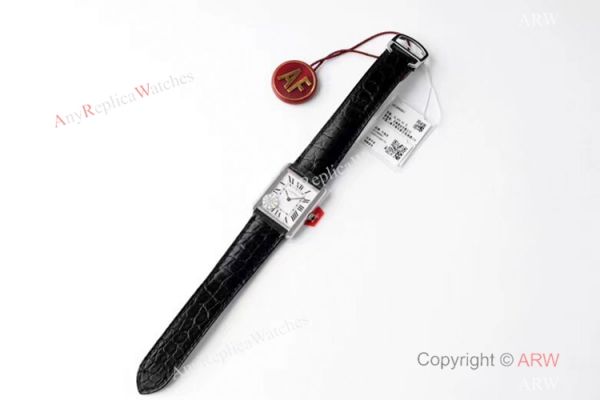 New! Swiss Cartier Tank Solo AF Factory Quartz Watch SS Black Leather Strap New! Swiss Cartier Tank Solo AF Factory Quartz Watch SS Black Leather Strap