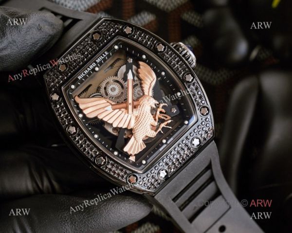 Unique Model Richard Mille RM 57-05 Eagle Dial With Rose Gold Diamonds Watch Replica Unique Model Richard Mille RM 57-05 Eagle Dial With Rose Gold Diamonds Watch Replica