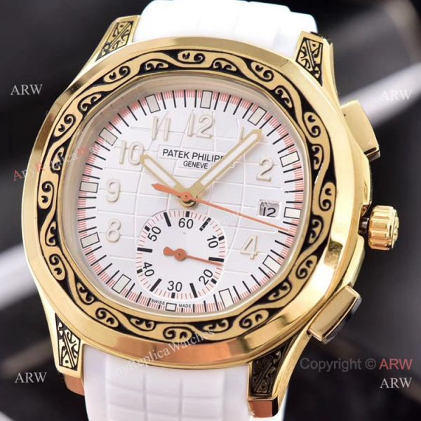 Patek Philippe Aquanaut Engraving Watches Brown Gradient Dial 42mm Patek Philippe Aquanaut Engraving Watches Brown Gradient Dial 42mm
