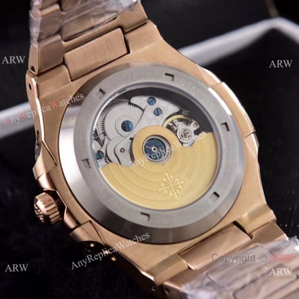 Patek Philippe Annual Calendar Copy Watches Iced Out Rose Gold Case Patek Philippe Annual Calendar Copy Watches Iced Out Rose Gold Case
