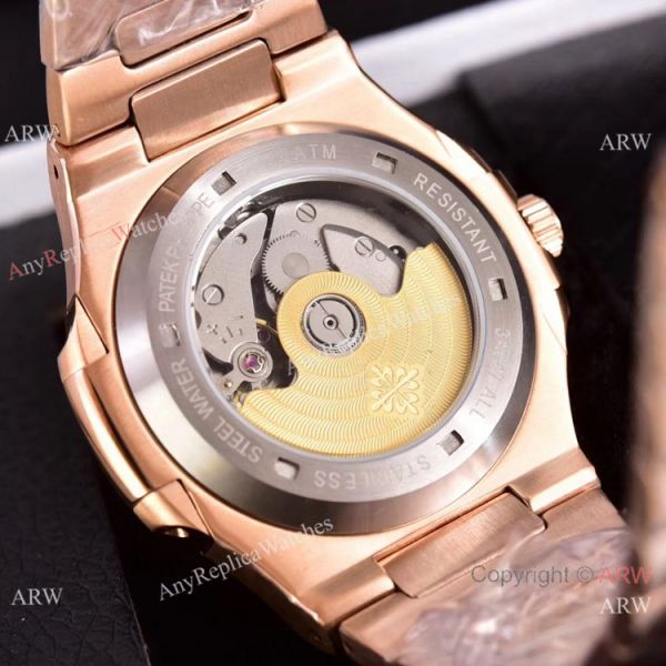 Knockoff Patek Philippe Nautilus Moon Phase Watches 40mm Rose Gold Knockoff Patek Philippe Nautilus Moon Phase Watches 40mm Rose Gold