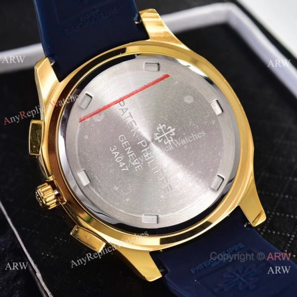 Best Replica Patek Philippe Red Gradient Dial Red Rubber Strap Watches VK Quartz Best Replica Patek Philippe Red Gradient Dial Red Rubber Strap Watches VK Quartz
