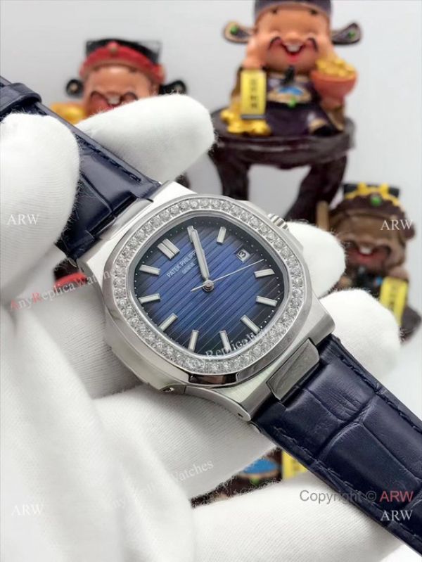 Patek Philippe Nautilus Copy Watch Diamond Bezel Stainless Steel 40mm Patek Philippe Nautilus Copy Watch Diamond Bezel Stainless Steel 40mm
