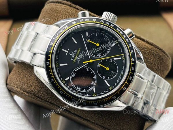 TW Factory Replica Omega Speedmaster 7750 Watch Black and Yellow TW Factory Replica Omega Speedmaster 7750 Watch Black and Yellow