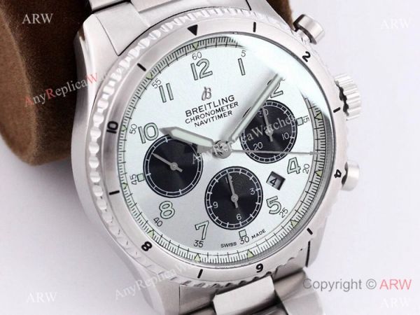 2021 New! Clone Breitling Premier B01 7750 Chronograph Watch White Panda Dial 2021 New! Clone Breitling Premier B01 7750 Chronograph Watch White Panda Dial