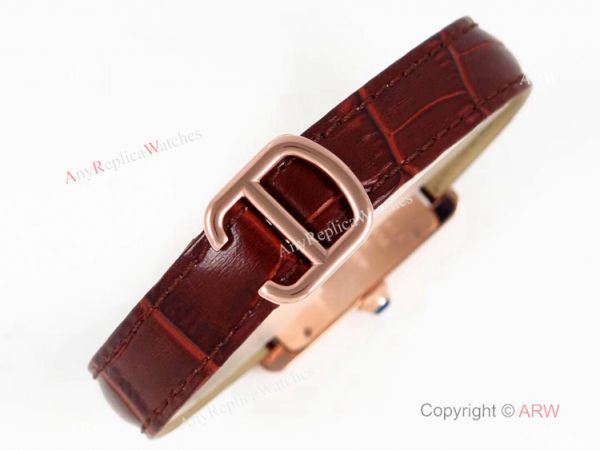 Grade 1A Replica Cartier Tank Americaine Quartz Watch Rose Gold Women Grade 1A Replica Cartier Tank Americaine Quartz Watch Rose Gold Women