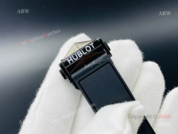 HB Factory New Hublot Big Bang Sang Bleu All Black Replica Watches 45mm HB Factory New Hublot Big Bang Sang Bleu All Black Replica Watches 45mm