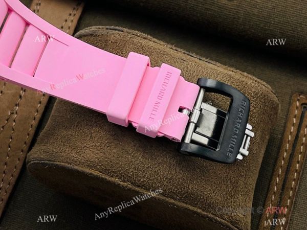 RM Factory Swiss Richard Mille RM 35-02 Rafael Nadal Watch Carbon NTPT Case Pink Rubber Strap RM Factory Swiss Richard Mille RM 35-02 Rafael Nadal Watch Carbon NTPT Case Pink Rubber Strap