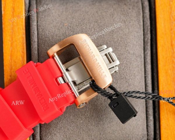(RM Factory) Knockoff Diamond Richard Mille RM35 01 Rose Gold Watch Red Rubber Band (RM Factory) Knockoff Diamond Richard Mille RM35 01 Rose Gold Watch Red Rubber Band