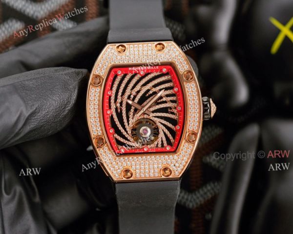 Rose Gold Richard Mille RM 51-02 Tourbillon Diamond Twister Knockoff Watch Rose Gold Richard Mille RM 51-02 Tourbillon Diamond Twister Knockoff Watch