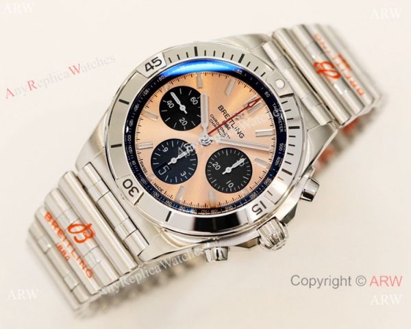 2021 New Super Clone Breitling Chronomat 1:1 GF Factory Watch Rose Gold Dial 2021 New Super Clone Breitling Chronomat 1:1 GF Factory Watch Rose Gold Dial