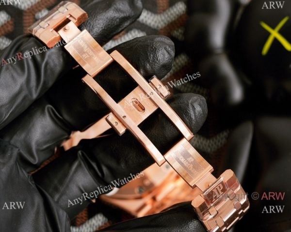 Knockoff Audemars Piguet Royal Oak Rose Gold Chronograph White Dial Watches 42mm Knockoff Audemars Piguet Royal Oak Rose Gold Chronograph White Dial Watches 42mm