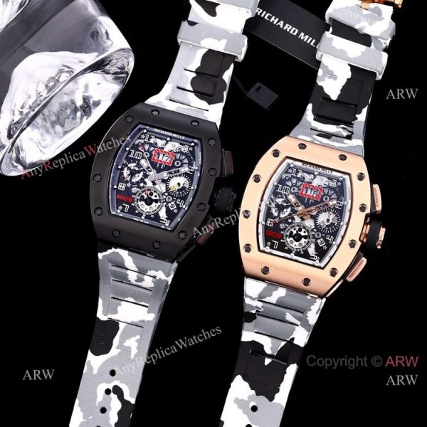 High Quality Replica Richard Mille RM011 FM Automatic Watch Camouflage Strap High Quality Replica Richard Mille RM011 FM Automatic Watch Camouflage Strap