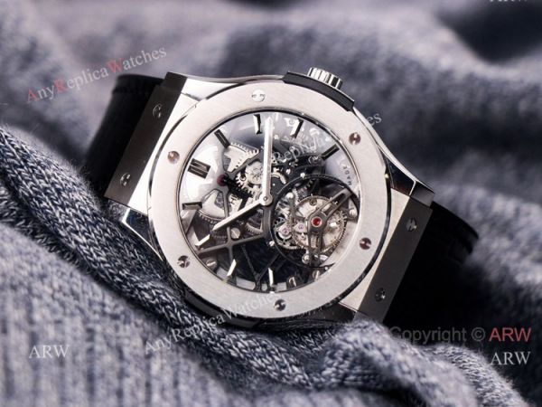 Silver Hublot Skeleton Tourbillon Clone Watch Hublot Classic Fusion 42mm Watch Silver Hublot Skeleton Tourbillon Clone Watch Hublot Classic Fusion 42mm Watch