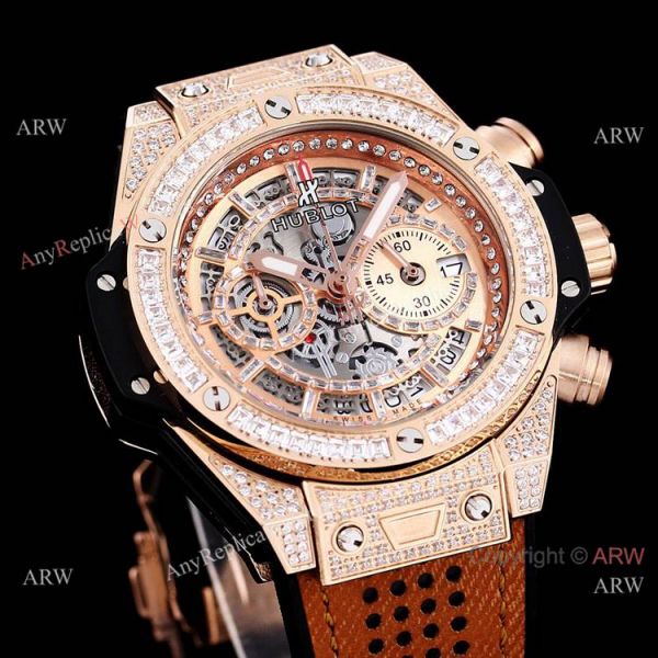 High Quality Copy Hublot Big Bang Iced Out Chronograph Watch Rose Gold High Quality Copy Hublot Big Bang Iced Out Chronograph Watch Rose Gold